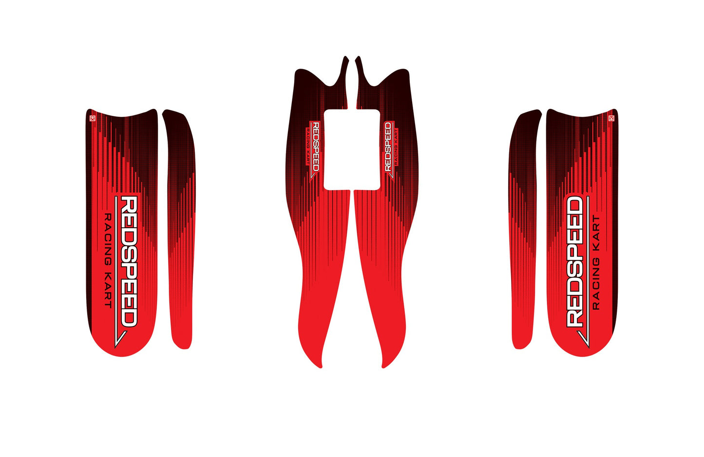 REDSPEED KART M10 BODYWORKS STICKER + FRONT SPOILER M7