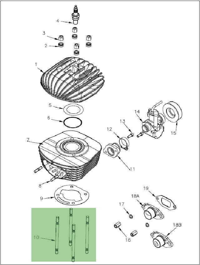 CYLINDER STUDBOLT M8X142