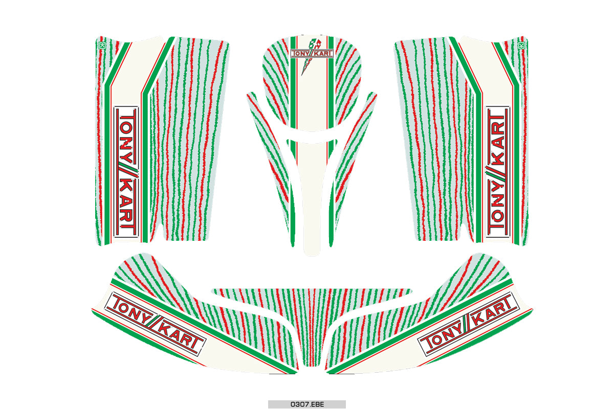 MICRO TONY KART BODYWORKS' STICKER KIT