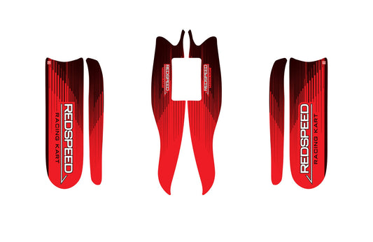 REDSPEED KART M10 BODYWORKS STICKER + FRONT SPOILER M7