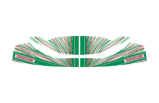 M10 TONY KART FRONT FAIRING (NOSE CONE) STICKER KIT (SNR)