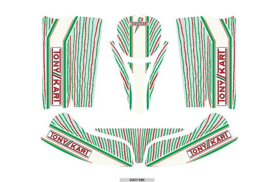 MICRO TONY KART BODYWORKS' STICKER KIT